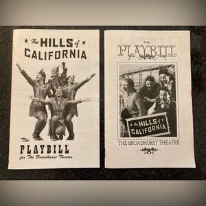 The Hills of California October 2024 Limited Edition Legacy Playbills Set Of 2